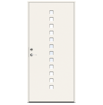 Ytterdörr Swedoor Character Pixel Klarglas Vit