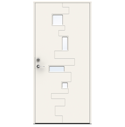 Ytterdörr Swedoor Character Pulse Klarglas Vit