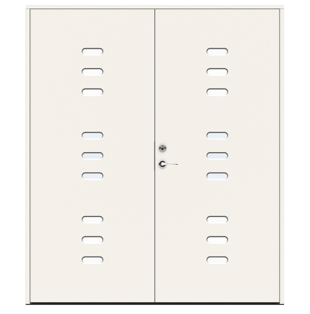 Parytterdörr Swedoor Character Cosmos Klarglas Vit