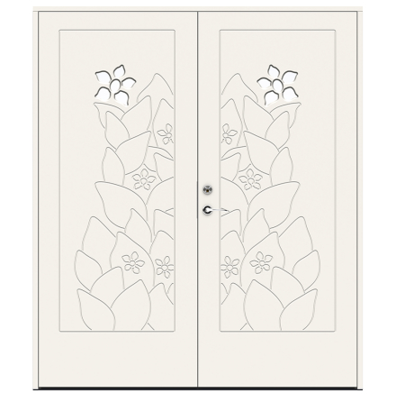 Parytterdörr Swedoor Character Lilly Klarglas Vit