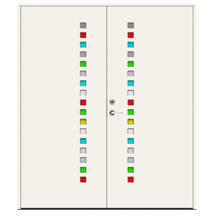 Parytterdörr Swedoor Character Prisma Klarglas Vit