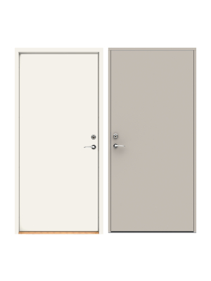 F�rgbyte Tv�f�rgsm�lning (insida standardvit) Ljusgr� NCS S 3502-Y