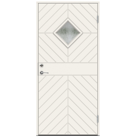 Ytterdörr Swedoor Classic Albinoni Cotswoldglas Vit