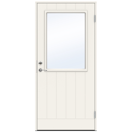 Ytterdörr Swedoor Classic Brahms Klarglas Vit