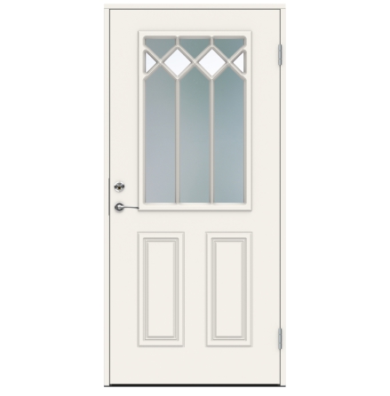 Ytterdörr Swedoor Classic Corelli Dekorglas Vit
