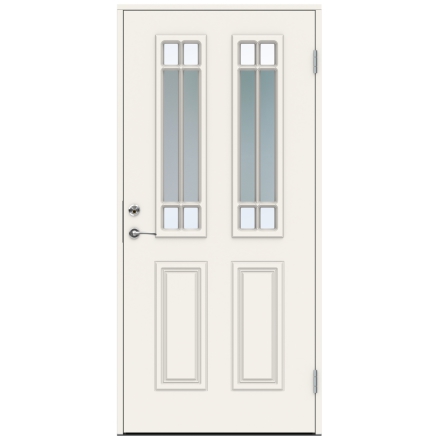 Ytterdörr Swedoor Classic Debussy Dekorglas Vit