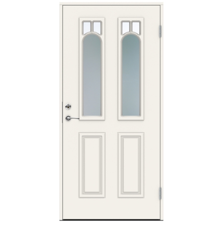 Ytterdörr Swedoor Classic Delius Dekorglas Vit