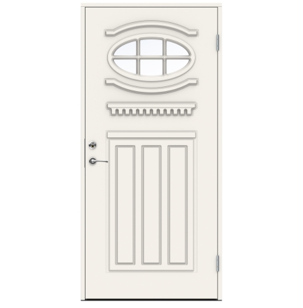 Ytterdörr Swedoor Classic Mozart Klarglas Vit