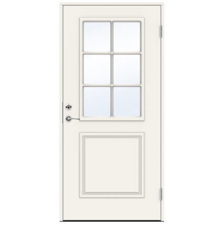Ytterdörr Swedoor Classic Smetana Klarglas Vit