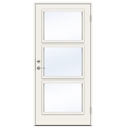 Ytterdörr Swedoor Function Congo Klarglas Vit