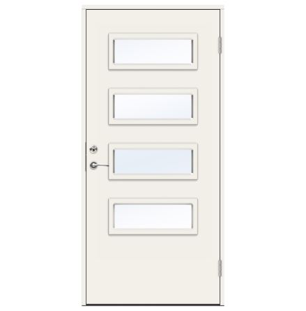 Ytterdörr Swedoor Function Elbe Klarglas Vit