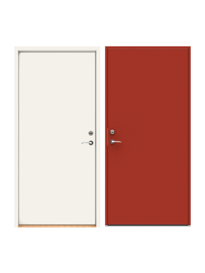 F�rgbyte Tv�f�rgsm�lning (insida standardvit) M�rkr�d NCS S 4050-Y80R