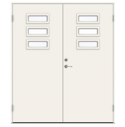 Parytterd�rr Swedoor Function Caribbean Klarglas Vit