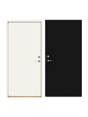 F�rgbyte Tv�f�rgsm�lning (insida standardvit) Svart NCS S 9000-N