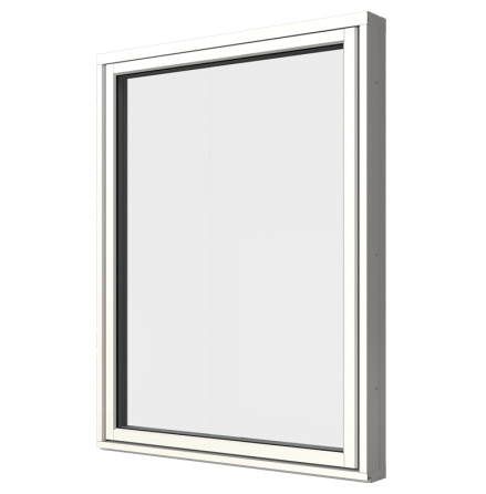 Fast Karm Med Blindbåge Elitfönster Retro Vitlackerad Alu