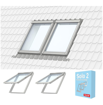 TAKFÖNSTER VELUX DUO TOPP-&PIVÅHÄNGT 18MM