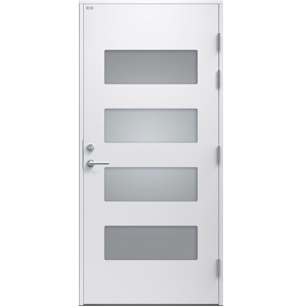 Ytterdörr Diplomat Alma klarglas vit