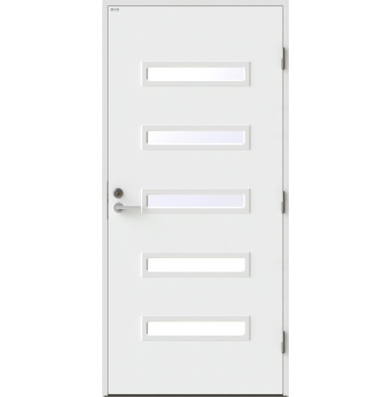 Ytterdörr Diplomat Angelica klarglas vit