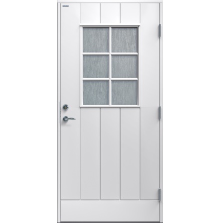 Ytterdörr Diplomat Anna cotswoldglas vit