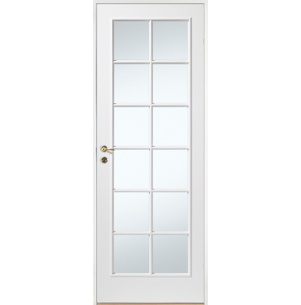 INNERDÖRR DIPLOMAT FORMPRESSAD SP12 VIT KLARGLAS