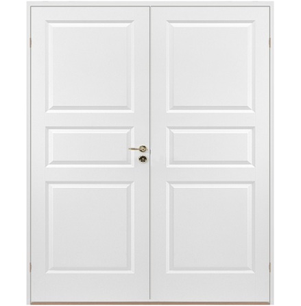 Parinnerdörr Diplomat Formpressad 3 Vit Tät