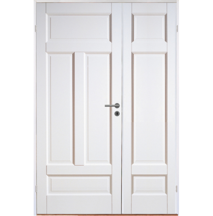 PARINNERDÖRR DIPLOMAT MASSIV 4 VIT HALV TÄT