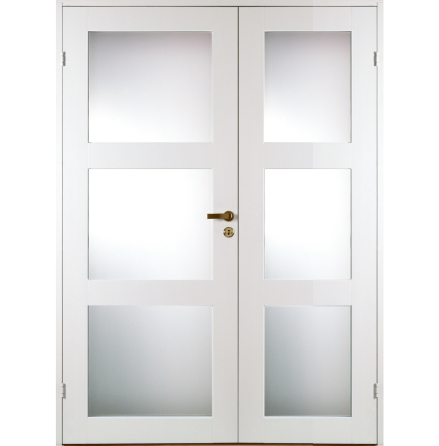 PARINNERDÖRR DIPLOMAT CONTUR SP3 VIT HALV TÄT