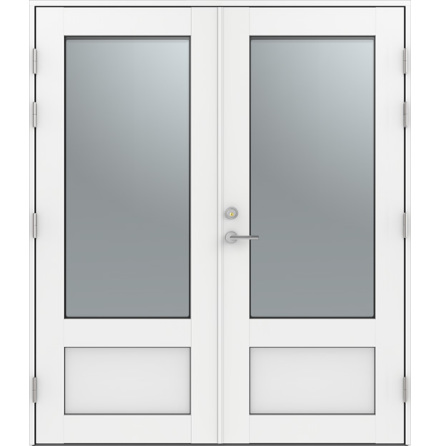 PARYTTERDÖRR DIPLOMAT ALTAN 16 VIT ALUMINIUM