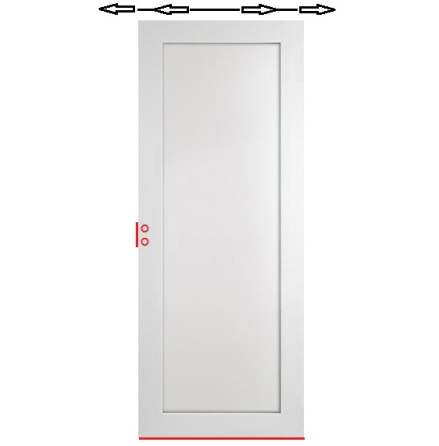 SKJUTDÖRR DIPLOMAT CONTUR 1 NCS S 0500-N TÄT