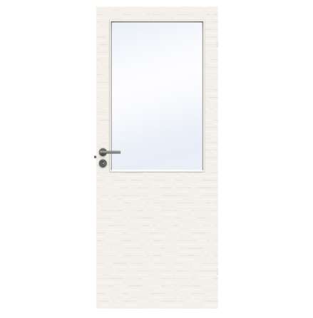 INNERDÖRR SWEDOOR CHARISMA D100 GW13 MASSIV KLARGLAS VIT