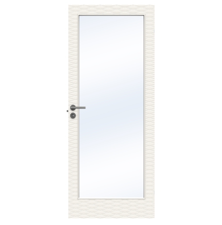 Innerdörr Swedoor Charisma D200 Gw1 Massiv Klarglas Vit