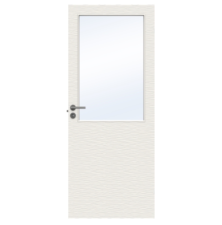 INNERDÖRR SWEDOOR CHARISMA D300 GW13 MASSIV KLARGLAS VIT