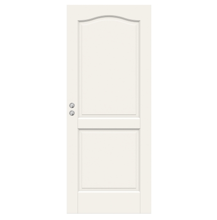 SKJUTDÖRR SWEDOOR CRAFT 02B MASSIV SPEGELDÖRR VIT INFÄLLD