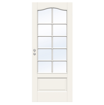 SKJUTD�RR SWEDOOR CRAFT SP10B MASSIV KLARGLAS VIT INF�LLD