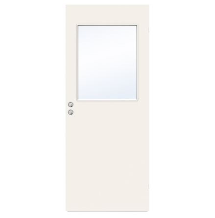 SKJUTDÖRR SWEDOOR STABLE G21 KOMPAKT KLARGLAS VIT INFÄLLD