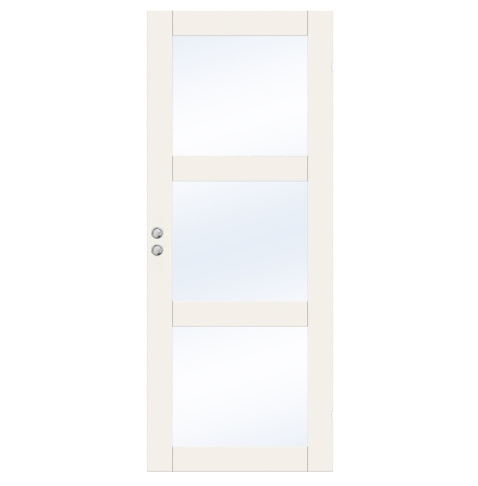 SKJUTDÖRR SWEDOOR PURITY GW03L KLARGLAS VIT INFÄLLD