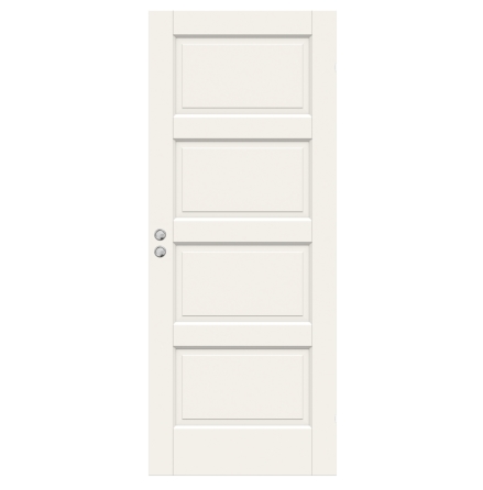 SKJUTDÖRR SWEDOOR CRAFT 04L MASSIV SPEGELDÖRR VIT INFÄLLD