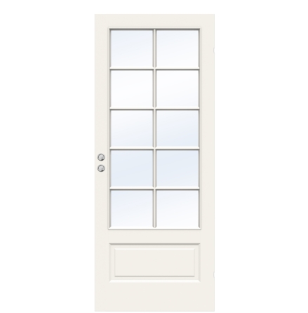 SKJUTDÖRR SWEDOOR STYLE SP10 FORMPRESSAD LÄTTDÖRR VIT INFÄLLD