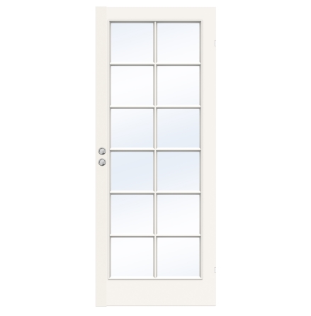 SKJUTDÖRR SWEDOOR EASY SP12 LÄTTDÖRR KLARGLAS VIT INFÄLLD