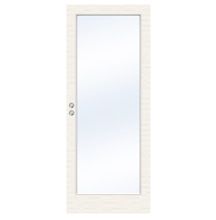 SKJUTDÖRR SWEDOOR CHARISMA D100 GW1 MASSIV KLARGLAS VIT INFÄLLD