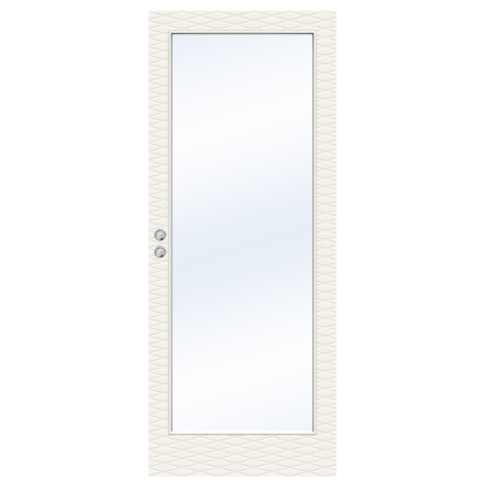 SKJUTDÖRR SWEDOOR CHARISMA D200 GW1 MASSIV KLARGLAS VIT INFÄLLD