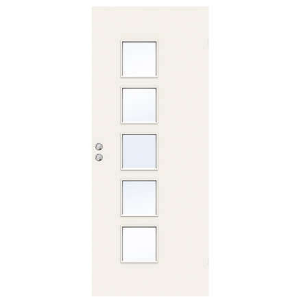 SKJUTDÖRR SWEDOOR STABLE EFFECT Q505 KLARGLAS VIT INFÄLLD