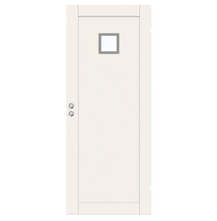 SKJUTDÖRR SWEDOOR UNIQUE 01L GWA120 VIT KLARGLAS INFÄLLD