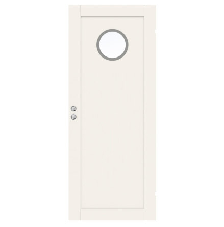 SKJUTDÖRR SWEDOOR UNIQUE 01L GWA130 VIT KLARGLAS INFÄLLD