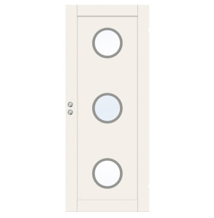 SKJUTDÖRR SWEDOOR UNIQUE 01L GWA330 VIT KLARGLAS INFÄLLD