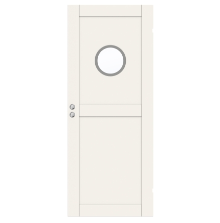 SKJUTDÖRR SWEDOOR UNIQUE 02L GWA130 VIT KLARGLAS INFÄLLD