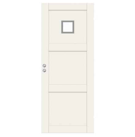 SKJUTDÖRR SWEDOOR UNIQUE 03L GWA120 VIT KLARGLAS INFÄLLD