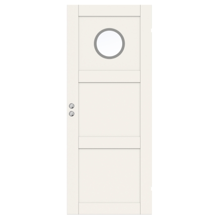 SKJUTDÖRR SWEDOOR UNIQUE 03L GWA130 VIT KLARGLAS INFÄLLD