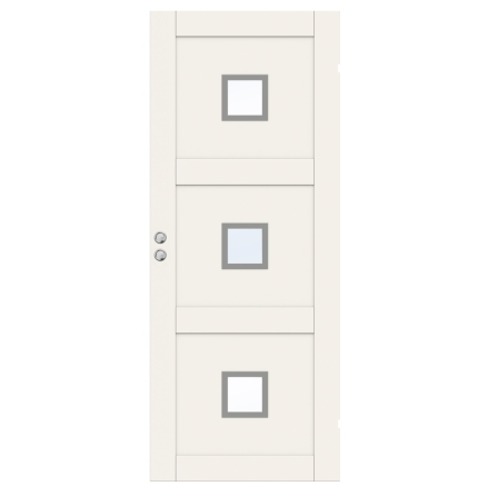 SKJUTDÖRR SWEDOOR UNIQUE 03L GWA320 VIT KLARGLAS INFÄLLD