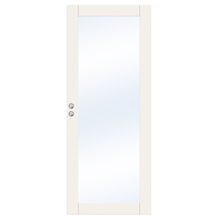 SKJUTDÖRR SWEDOOR UNIQUE GW01L VIT KLARGLAS INFÄLLD